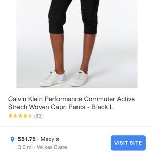 Calvin Klein Performance Capris!
